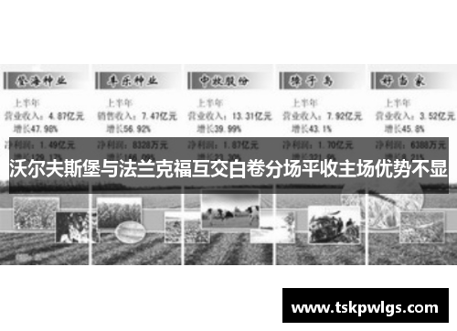 沃尔夫斯堡与法兰克福互交白卷分场平收主场优势不显